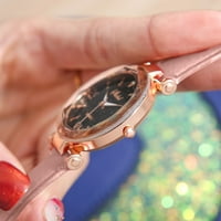 Rasprodaja ženskih satova za Valentinovo Kvarcni satovi za žene visokokvalitetni vodootporni plavi stakleni satovi