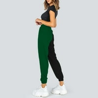 Hlače za žene džepne hlače Twitpants Tiskane udobne salon za vježbanje visokog struka casual joggers hlače