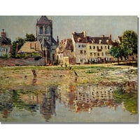 Zaštitni znak likovna umjetnost uz rijeku u Vernonu Canvas Art by Claude Monet