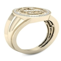 Imperial 1 6CT TDW Diamond 10k Melting Dollar Ring od žutog zlata