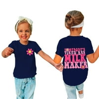 Majica za djevojčice, vrhovi, majica za majke, poklon za Majčin dan, modna dječja majica, majica za bebe, smiješna