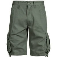 Muške teretne kratke hlače za muškarce, teretne kratke hlače za muškarce s elastičnim strukom, pamučni planinarski