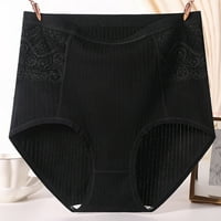 OPVISE čipkaste šivanje rebrastih kuka, dizanje ženskih kratkih kratkih kratkih struka Kontrola trbuha Underpants
