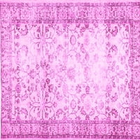 Moderne pravokutne apstraktne ružičaste prostirke za prostore tvrtke, 6' 9'