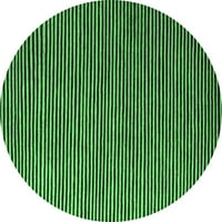 Moderni tepisi za sobe u obliku okruglog oblika u apstraktnom uzorku smaragdno zelene boje, promjera 8 inča