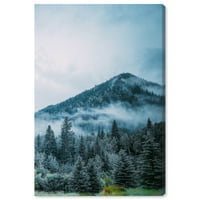 Wynwood Studio Canvas Pines u šumskoj prirodi i pejzažnim šumskim pejzažima zidno umjetničko platno print plavi
