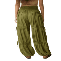 Wytyjxccyy Ženske ugodne joga joggers harem hlače hippie boho plaže hlače labave treninge treninga salona hlača