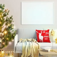 Yubnlvae jastučići kauč kauč poklopac za kućne korice božićni ukrasi snježna pahuljica cristmas case kućište poklon