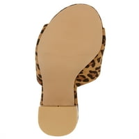 Melrose Ave. Veganska antilopska leopard sandala sa sandalama s klizanjem leoparda za žensku antilopsku antilop