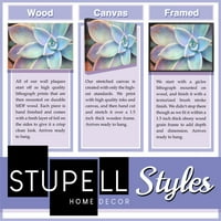 Stupell Industries Sažetak geometrijski oblici Pop Blue White, 30, dizajnirali Marion Griese