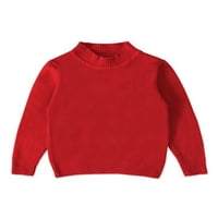 Glonme toplo pulover za malu kuću labav kućni džemper Slatki pletenici dugih rukava Crveni 12