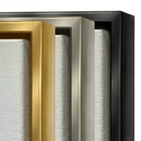 Buketi grafička umjetnost Zlatni metalik s plutajućim okvirom ispis na platnu zidna umjetnost, dizajn
