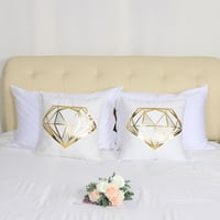 Jedinstvene ponude 2-PCAK Dekorativni jastuč za jastuk poklopac 18 18 uzorak br. 11