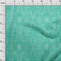 Jednobojna viskozna tkanina U morsko zelenoj boji, Moire Šivaći zanati, otisci na tkanini širine dvorišta