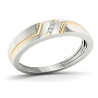 1 20CT TDW Diamond S sterling srebrni muški prsten