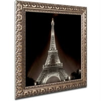 Tour Eiffel II platno umjetnost Alana Blausteina, zlatni ukrašeni okvir