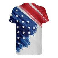 / majice 4. srpnja za muškarce s domoljubnim printom američke zastave, široke majice s okruglim vratom, prozračna