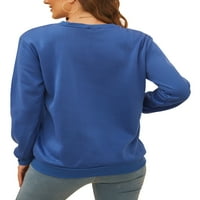 ;/ Ženski casual tanki puloveri s okruglim vratom s dugim rukavima, majice
