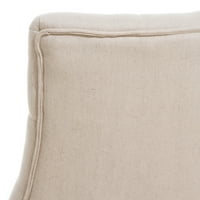 Moderne stolice za blagovanje od tkanine, 2 seta, Bež