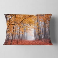 Dizajnirati prekrasna stabla s palim lišćem - Jastuk za bacanje krajolika - 12x20