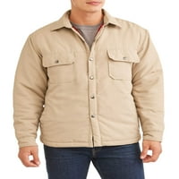 Muška jakna od poliesterske košulje od poliestera s flanelom, veličine do 2 inča
