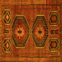 Tradicionalni pravokutni perzijski tepisi u žutoj boji za prostore tvrtke, 7' 9'