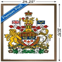 Kanada - zidni plakat s grbom, 22.375 34