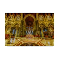 Zaštitni znak likovna umjetnost 'Zlatna crkvena arhitektura' platna umjetnost Lincoln Harrison