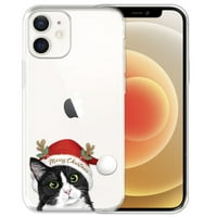 Crno bijela mačka mačka sretna prozirna mekanog gel tpu clear futrola vitka zaštitna poklopac za jabučni iphone