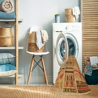 Ahgly Company stroj za pranje za pranje zatvorenih okruglih prostirki narančastog prostora, 7 'krug