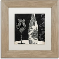 Zaštitni znak likovna umjetnost vin elegant i platno umjetnost u boji pekara bijela mat, okvir breze
