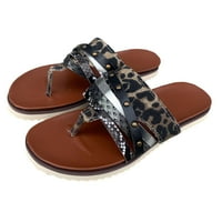 Ljetne sandale petlje za žene, čišćenje ženskih sandala, ljetne dame sandale casual ženske cipele leopard uzorak
