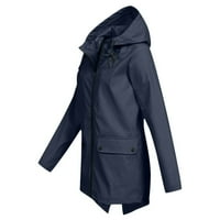 Xinqinghao žene jeseni zimski vjetar vanjskih jakni kaput dugi rukavi topli trening jakne solidne boje kaputa
