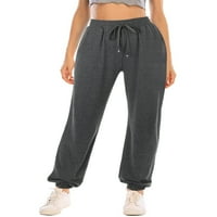 Ženske joge treniske labave treninge joggers hlače udobne ležaljke sa džepovima s džepovima