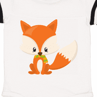 Šarmantna slatka lisičarka, Mala lisica, Mala lisica, Mala lisica sa šalom kao poklon bodiju za dječaka ili djevojčicu