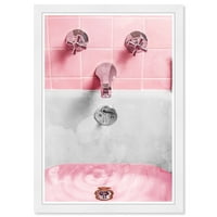 Wynwood Studio ispisuje Bubblegum kupka za kupku i pranje rublja zidne umjetničko platno print Pink Pastel Pink