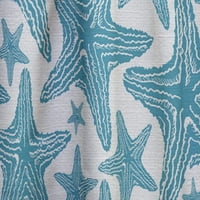 DesignArt 'Uzorak zvijezde plave' obalne zavjese