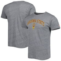 Muška liga Collegiate Wear Heather Grey Arizona State Sun Devils Arch Victory Falls Tri-Blend majica