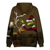 Božićna majica s kapuljačom s kapuljačom za muškarce žene djeca smiješni Božićni džemperi