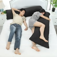 Jedinstvene ponude za jastuke za tijelo mikrofibera crna 20 60