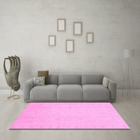 Tradicionalne prostirke za sobe u pravokutnom orijentalnom stilu u ružičastoj boji, 3' 5'