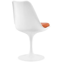 Blagovaonska vinilna bočna stolica, narančasta
