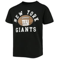 Mlade crne nogometne majice New York Giants