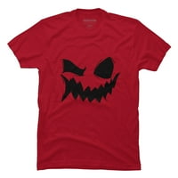 Osmijeh od Halloween bundeve muške svijetloplave grafičke majice - dizajn od ljudi L