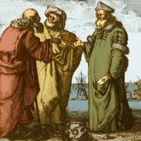 Aristotel, Ptolemej i Kopernic Poster tisak od znanstvenog izvora