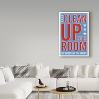 Zaštitni znak likovna umjetnost 'Očistite svoju sobu' platno umjetnost Johna W. Golden