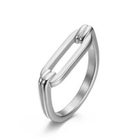 Europska i američka modna marka prsten za muškarce i žene srebro 9