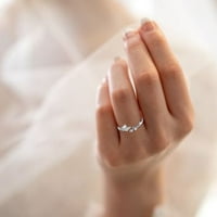 Dizajn prsten od čistog srebra leptir prsten u izvrsnom stilu prsten u laganom stilu naušnice od srebra Dvostruka