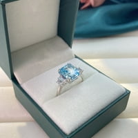 Nakit s plavim dijamantima poklon za godišnjicu vjenčani prsten vjenčani prstenovi u nebesko plavoj boji