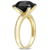 Carat T.W. Crni dijamant 14KT žuto zlato zaručnički prsten